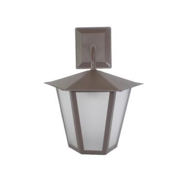 Imagem de Arandela Colonial Sextavada L3B em Aço Marrom - Ideal Iluminação