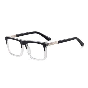 Imagem de HCPIHF óculos para homens lentes transparentes armação de óculos masculino transparente decoração óculos, 1, tamanho único