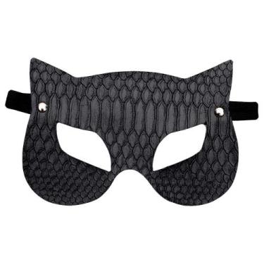 Imagem de Máscara Mulher Gato Tecido Macio e Confortável Festa a Fantasia - Suti