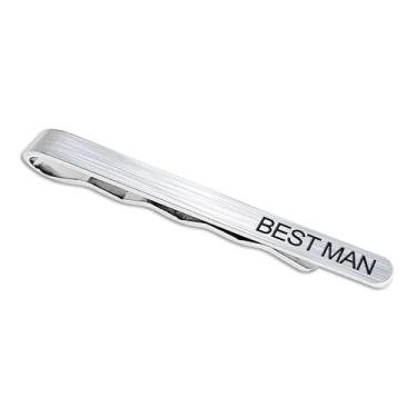 Imagem de LADY & HOME Prendedores de gravata para homens, barras de gravata de aço inoxidável, presentes para noivos, padrinhos, pai do noivo, pai da noiva, irmão da noiva, /, /, /