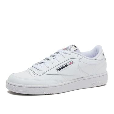 Imagem de Reebok Tênis Masculino Club C, Branco/preto, 7.5