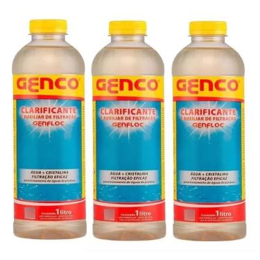 Imagem de Kit 3 Clarificantes Genfloc 1l Genco