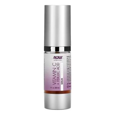 Imagem de Vitamina C/Sérum Ácido Ferúlico Now Foods 30ml Importado