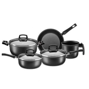 Imagem de Conjunto de Panelas mta Safira Cristal 5 Peças Tampa de Vidro