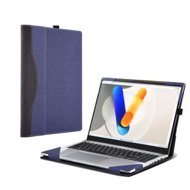 Imagem de Capa para laptop ASUS Vivobook 16X 1605|X1605ZA|X1605EA|X1605PA|X1605VA|X1605VAP|X1603 [Note outros modelos] Capa protetora de couro PU 40.6 cm capa removível (azul)