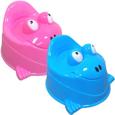 Imagem de Troninho Penico Infantil com Tampa Sapinho Bichinho Menino Menina Importway Bw-183