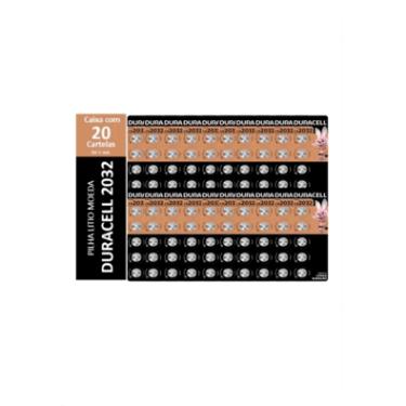 Imagem de Kit 5x20 Bateria De Lítio 2032 Duracell - Cartela Com 100 Un.