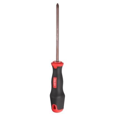 Imagem de HARFINGTON Chave de fenda PH2 Phillips #2 Chaves de fenda magnéticas de 24,5 cm 12 cm de liga de aço S2 tratado termicamente com alça ergonômica para conserto DIY, vermelho marrom