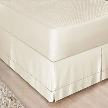 Imagem de Saia Box Queen Ponto Palito Micropercal - Palha