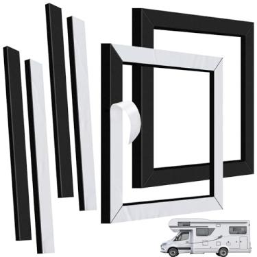 Imagem de Verdanzia 2 conjuntos de juntas CA para trailers, kit de vedação e junta de ar condicionado de teto universal 35,5 x 35,5 cm, substituição de reparo de ar condicionado RV inclui junta de moldura