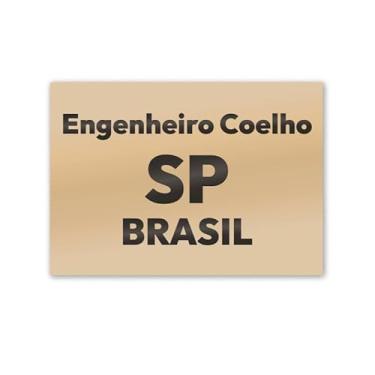 Imagem de Imã de Geladeira Engenheiro Coelho São Paulo MDF 8cm x 5cm