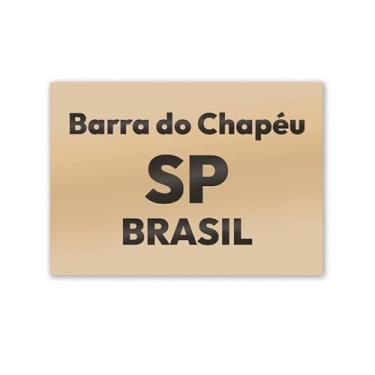 Imagem de Imã de Geladeira Barra do Chapéu São Paulo MDF 8cm x 5cm