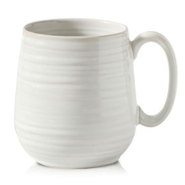 Imagem de Hasense Caneca de café grande, xícara de chá de cerâmica de 590 ml para escritório e casa, caneca de café grande com alça para café com leite, sopa de chá, lava-louças e micro-ondas, 1 peça (branco