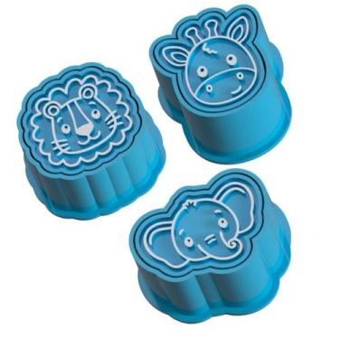 Imagem de Kit 3 Ejetor Carimbo Brigadeiro Leão Girafa Elefante - Embody 3d