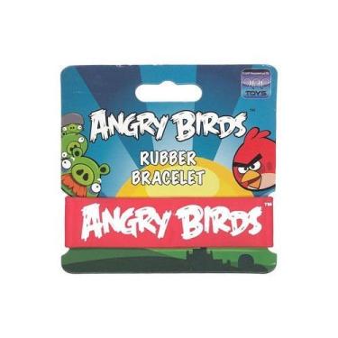 Imagem de Qiyun Angry Birds Rubber Bracelet Red White Lettering Commonwealth Angry Birds New
