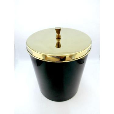 Imagem de Lixeira Dourada E Preta 5L-Fineza