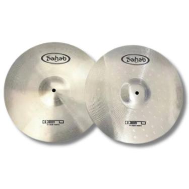 Imagem de Par Chimbal Prato 14 Silent Aço Escovado Hero Turbo