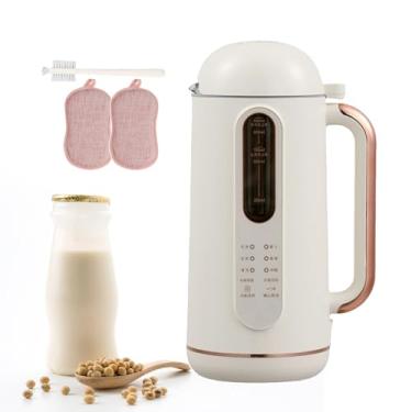 Imagem de CNAOHGHN MáQuina AutomáTica De Leite De Soja De 900 Ml,MáQuina De Fazer Leite De Nozes 6 Em 1,Para Leite Caseiro à Base De Plantas De Soja, AmêNdoa, Aveia, Soja, Leite E Bebidas LáCteas