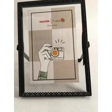 Imagem de Porta Retrato Metal Preto Moldura Arabesco 13x18cm  - MasterFrame