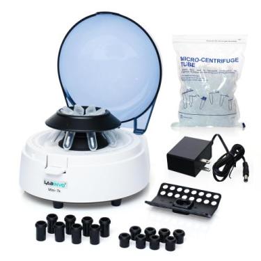 Imagem de Mini centrífuga LABINVO de 8 lugares 7000 RPM com rotores e tubos