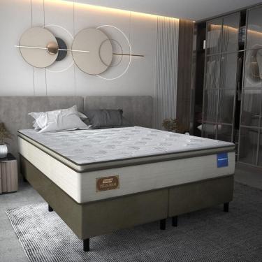 Imagem de Cama Box Conjugado Queen com Colchão (158x66x198) Titan Firm Gazin CR35317