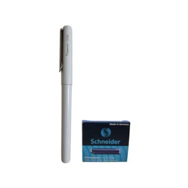 Imagem de Caneta Tinteira Duna Compactor com 6 Tubos de Tinta (Branco, Azul)