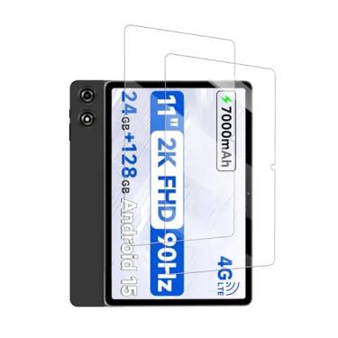 Imagem de Protetor de tela para tablet Android BNCF Bpad 11 polegadas, película de vidro temperado 9H antiarranhões fácil de instalar, sem bolhas, pacote com 2