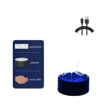 Imagem de Luz Noturna 3D Stitch Com Controle Remoto, Lâmpada Decorativa De Toque