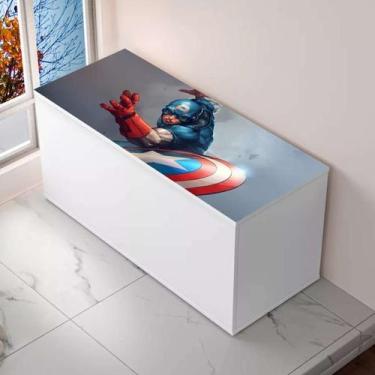 Imagem de Baú 100% MDF Infantil Organizador De Brinquedos De Personagens - Home 