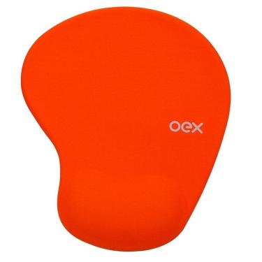 Imagem de Mouse pad com apoio em gel confort laranja - MP200/LA - Oex