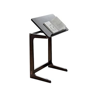 Imagem de Mesa de escritório em casa, mesa de escrita, móvel de madeira, mesa de sofá, mesa de cabeceira ajustável, mesa de estudo de trabalho em casa, mesa de estudo de faia estável, mesa de estudo de 3 cores