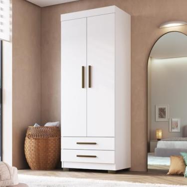 Imagem de Faimec - Guarda Roupa Solteiro 2 Portas 2 Gavetas com Pés Portugal Faimec