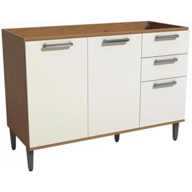 Imagem de Balcão de Pia Kappesberg T722 2 Portas 3 Gavetas MDP 120cm