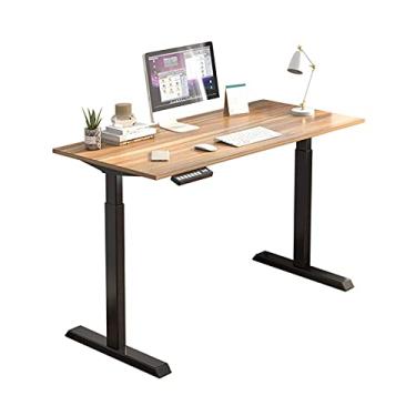 Imagem de Escrivaninha de computador para escritório em casa, mesa elevatória elétrica, estação de trabalho de escritório inteligente, simples, moderna, PC, laptop, mesa de estudo, escrita, 4 cores, mesa de