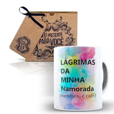 Imagem de Caneca Branca Lágrimas da Minha Namorada, Mentira é Café