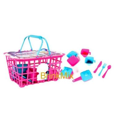 Imagem de Brinquedo Picnic Divertido Cestinha Cheff Kids 13 Peças - Injetsul