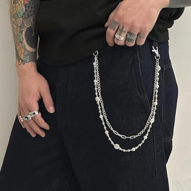 Imagem de Carteira calça cinto chave punk gótico acessórios masculinos