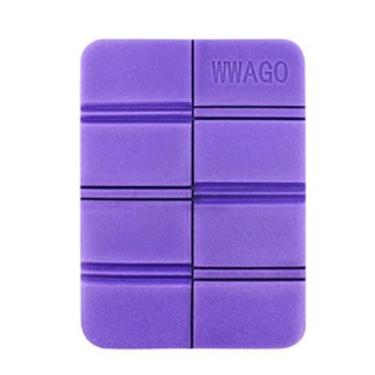 Imagem de Almofada de assento dobrável para uso externo - Almofada de assento portátil isolada à prova d'água, acampamento, caminhada, piquenique, pesca (roxa)