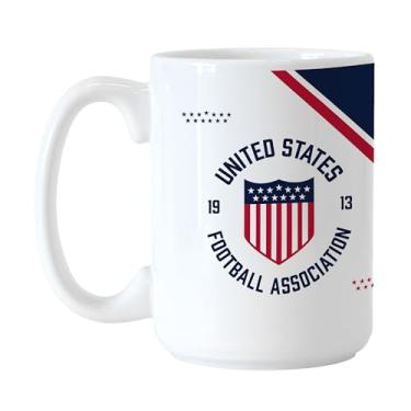 Imagem de Logo Brands Caneca masculina de cerâmica sublimada com logotipo vintage 1913 de futebol nacional dos EUA 425 g para bebidas quentes – Ótimo presente para casa, escritório ou dia de jogo
