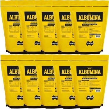 Imagem de Kit 10X Albumina Refil - 1000g Natural - Naturovos-Masculino