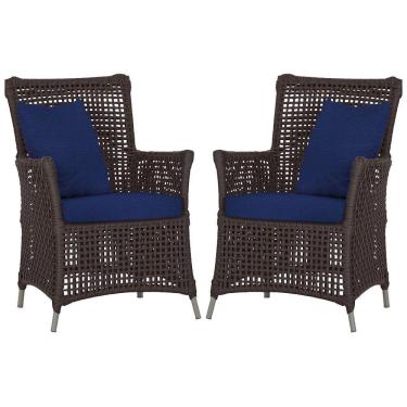 Imagem de Poltronas Igapó Alumínio Pintura Fendi Corda Náutica E10 Marrom