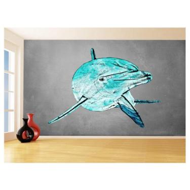 Imagem de Papel De Parede 3D Animais Pop Art Golfinho Cor 3,5M Pxa292 - Você Dec