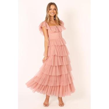 Imagem de Petal & Pup Vestido longo feminino Belle, Blush, M