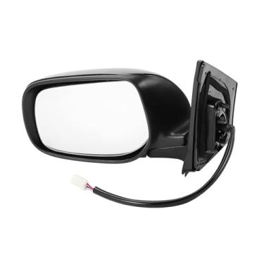 Imagem de Motoforti 3 pinos lado esquerdo do lado do motorista conjunto de espelho lateral de substituição para Toyota Corolla 2009-2013 Nº 8794012C60 preto brilhante