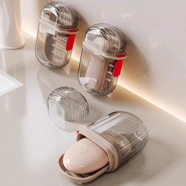 Imagem de Zenkon Saboneteira Viagem 3 PCS, Porta Sabonete Viagem com Estojo Duplo, Drenagem Integrada e À Prova de Vazamento