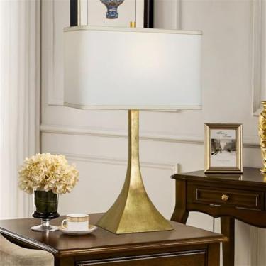 Imagem de Luxo Contemporâneo Lâmpada de Mesa LED Criatividade Americana Sala de Estar Quarto Estudo Villa Hotel Cama Mesa Luz (Estilo 200)