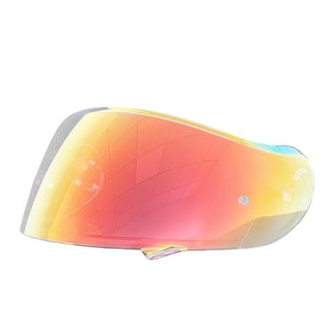 Imagem de ZQIYDYP Neotec 2 Viseira de substituição para capacete, lente CNS-3 com proteção UV para capacete compatível com SHOEI Neotec2 (Revo Clear Red)