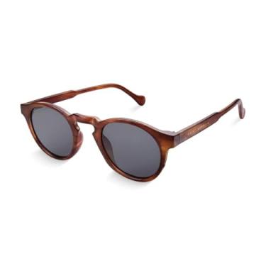 Imagem de Óculos de Sol Redondo Duna Tortoise Havana, Armação Tartaruga, Lentes Marrons com Proteção UV400, Unissex, Design Retrô Vintage