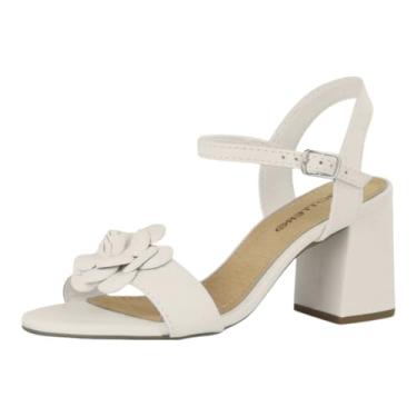 Imagem de Sandália Feminina Salto Médio Couro Moderna Conforto Bottero