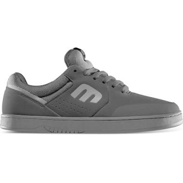 Imagem de Etnies Tênis de skate Barge LS – Design discreto, estrutura durável, conforto acolchoado, aderência superior e tênis versátil para patinação, BMX e uso urbano diário, Lavagem suja preta, 46